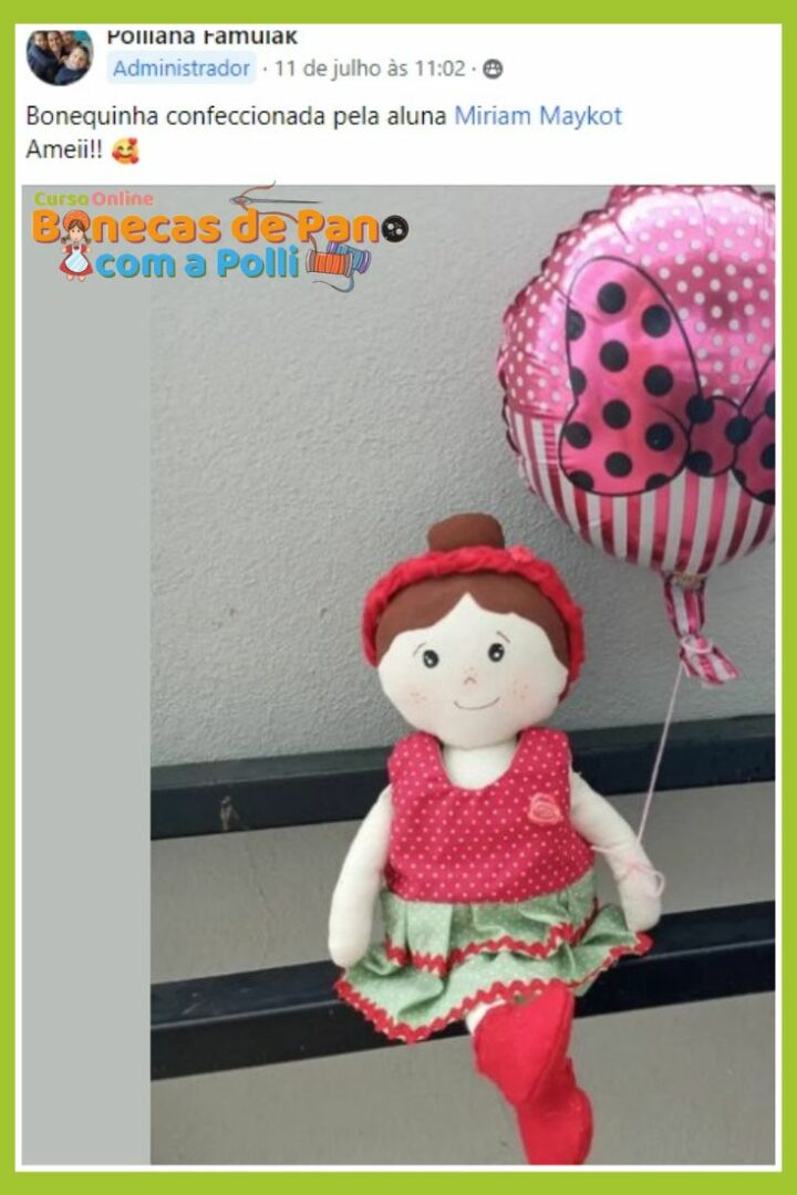 Trabalhos de Alunas do Curso de Bonecas de Pano com a Polli (1)
