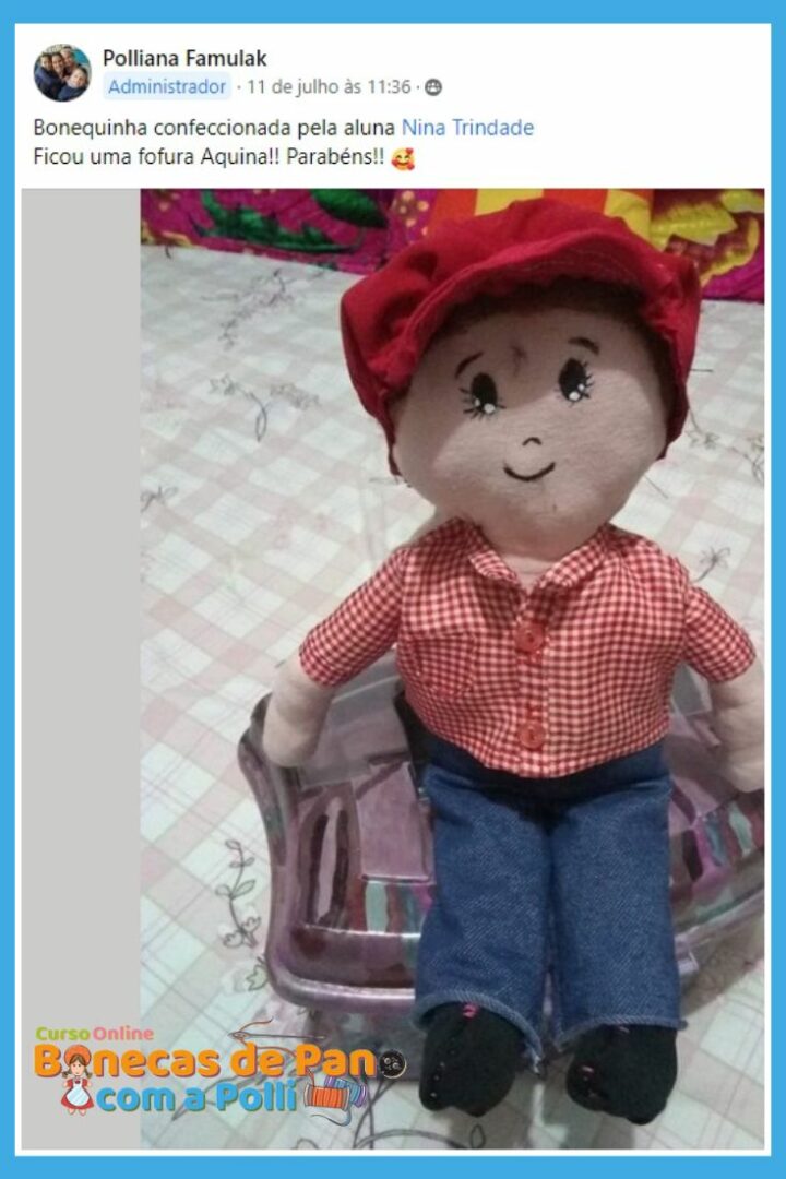 Trabalhos de Alunas do Curso de Bonecas de Pano com a Polli (13)