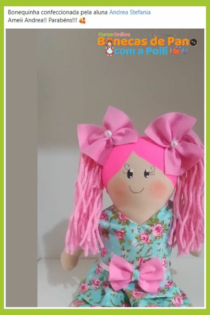Trabalhos de Alunas do Curso de Bonecas de Pano com a Polli (6)